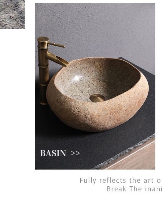 Custom Stone Bathroom Sink Manufacturer